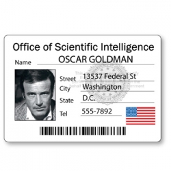 Oscar Goldman ID Name Badge 